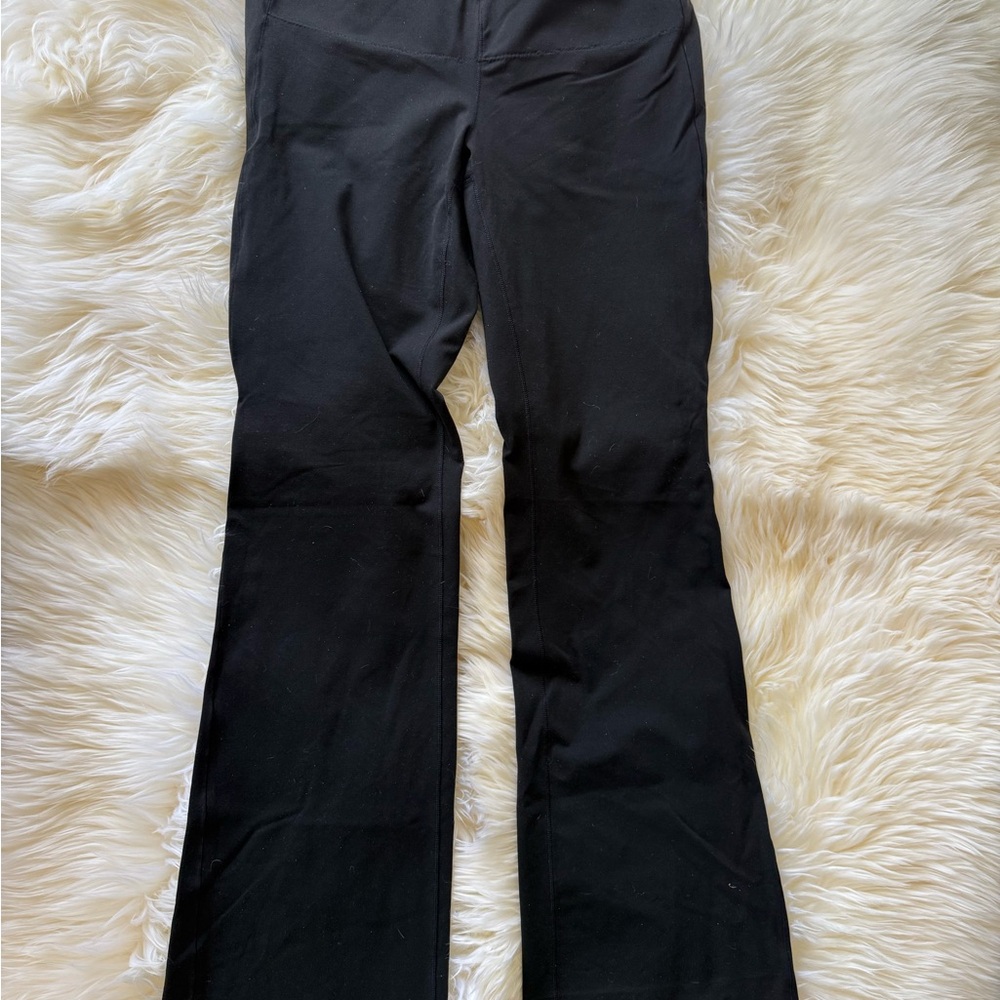 Lucy Black Activewear Leggings with Orange Logo